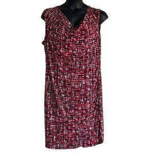 George Plus size 20 XXL Faux Wrap Swoop Neck Sleeveless Dress